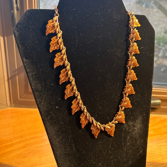 matisse renoir Jewelry - Vintage Matisse leaf necklace